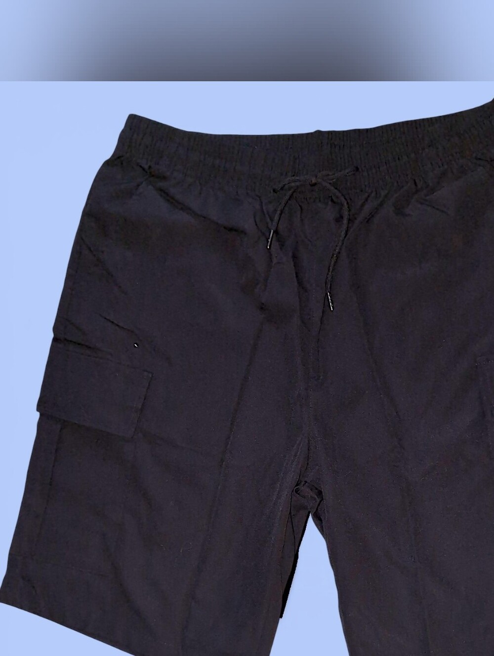 ❤️ Black Cargo Drawstring Shorts 11 By Boris Insaeri NEW Blokecore
